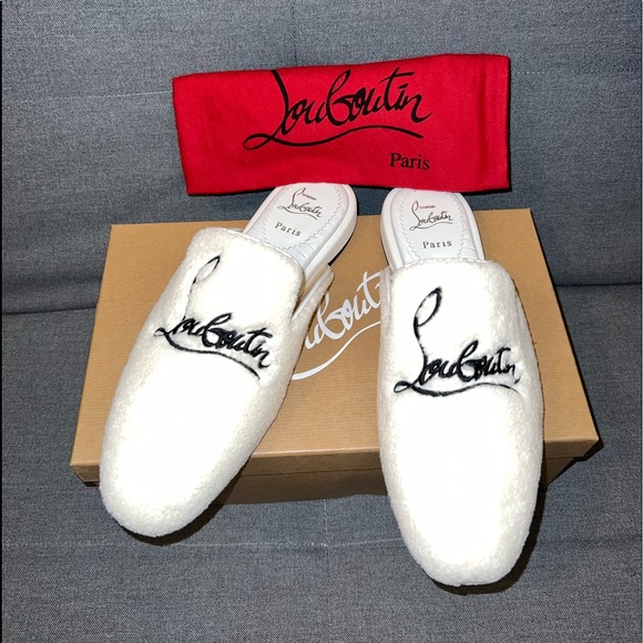 Sold-Christian Louboutin Donna Logo Slides (NWT)! - Picture 2 of 9